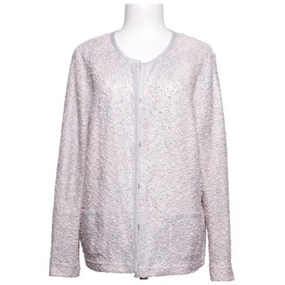 Cardigan (Rose, Argent) de Erfo Fibre métallique, Polyester