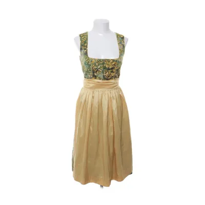 Dirndl (Groen, Geel) van Nockstein Trachten Polyester, Zijde