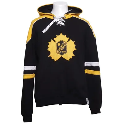 Huvtröja (Svart, Gul, Silverfärgad) från Skellefteå Aik Hockey Bomull, Polyester