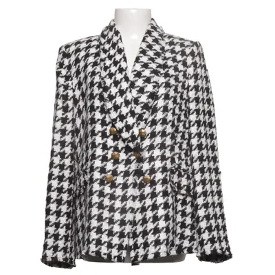 Blazer (Schwarz, Weiß) von Zara Acryl, Baumwolle, Polyamid, Polyester
