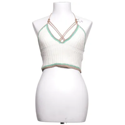Halter neck top (White, Green, Brown) from Pull & Bear