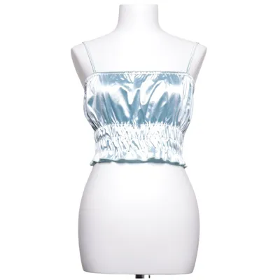 Crop top (Satin Smock Crop Top) från NLY One Elastan, Polyester