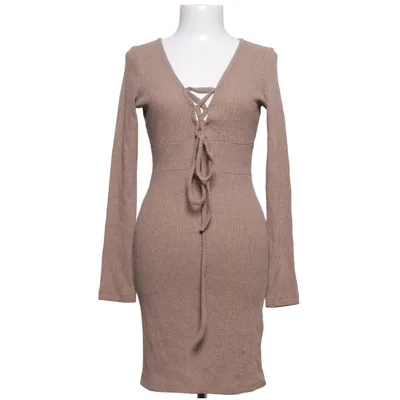 Dress (Beige) from Trendyol Acrylic, Cotton, Polyester, Viscose, Wool