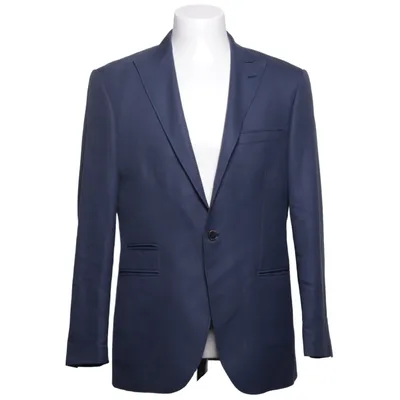 Kavaj (Blå) från Jens Dahlström Acetat, Polyester, Viskos, Ull