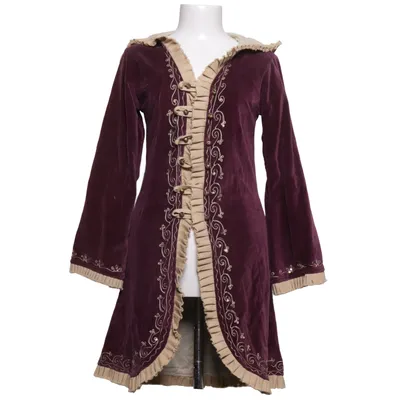 Manteau (Violet, Beige) Coton