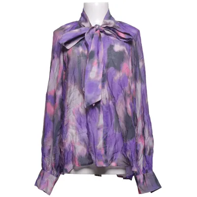 Pussy bow blouse (Purple, Pink, Multicolored) from C&A Nylon, Viscose