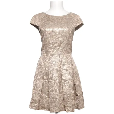 Dress (Gold) from French Connection Acetate, Metallic fiber, Viscose
