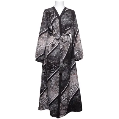 Wikkeljurk (Zwart, Wit, Bruin) van Vero Moda