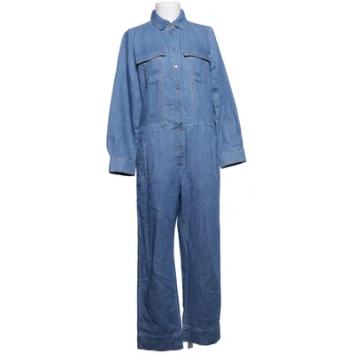 Jumpsuit (Blau) von 7 for All Mankind Baumwolle, Leinen