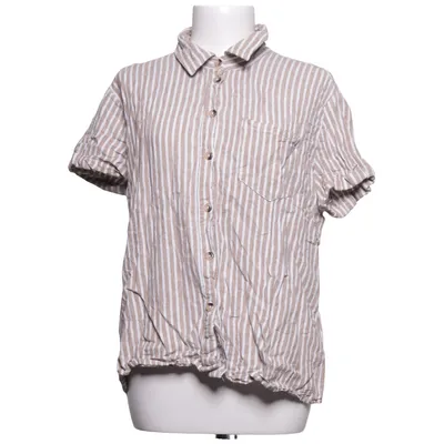 Kortærmet skjorte (Beige, Hvid) fra Takko Fashion Linned, Viscose