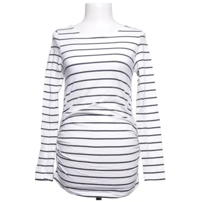 Långärmad t-shirt (Vit, Svart) från Anna Field Mama Bomull, Elastan