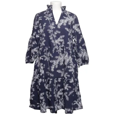 Jurk (Blauw, Wit) van Lanidor Katoen