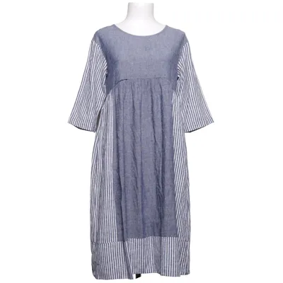 Jurk (Blauw, Wit) van Flirt