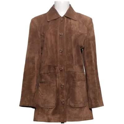 Ledermantel (Braun) von Cubus Leder, Polyester