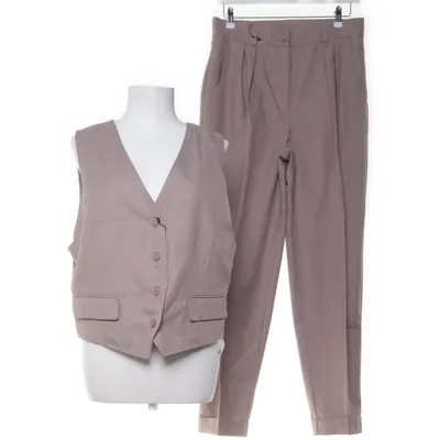 Kostym (Beige) från Hennes Collection by H&M Polyester, Viskos