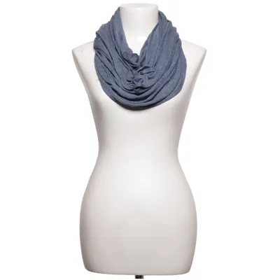 écharpe circulaire (Bleu) de Striessnig Coton, Polyester