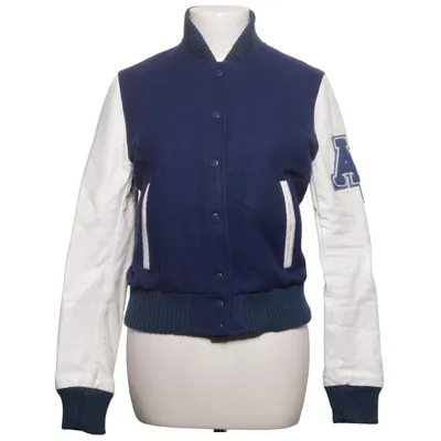 Varsity jacket (Blue, White) from American College Leather, Polyamide, Polyester, Wool