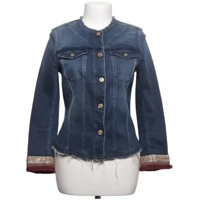 Jeansjacke (Blau) von 7 for All Mankind Baumwolle, Elasthan, Polyester