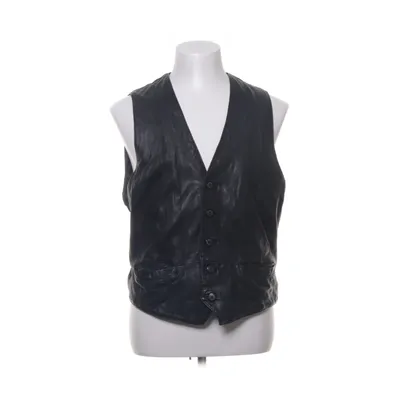 Lædervest (Sort) fra Petroff Viscose, Læder