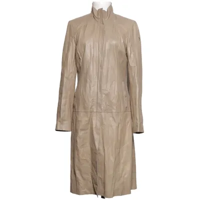 Läderkappa (Beige) från Milestone Skinn