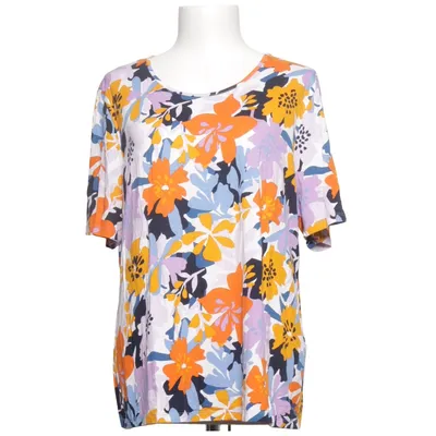 Top (White, Multicolored) from Barbara Lebek Elastane, Viscose
