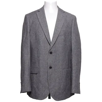 Blazer (Grå) fra Dobell Polyester, Uld