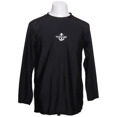 T-shirt de natation (Noir) Élasthane, Polyamide