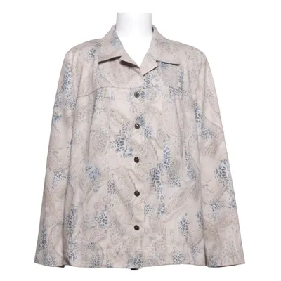 Blouse (Beige, Blauw) van Finn Karelia Katoen, Polyester