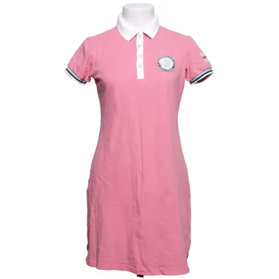 Pikéklänning (Rosa, Vit) från Pelle P Bomull, Elastan