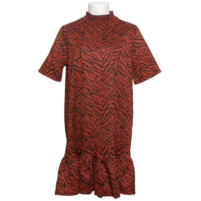 Jurk (Bruin, Zwart) van Zara Elastaan, Polyester