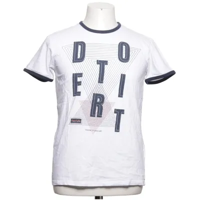 T-shirt (Vit, Blå) från 1982 Bomull