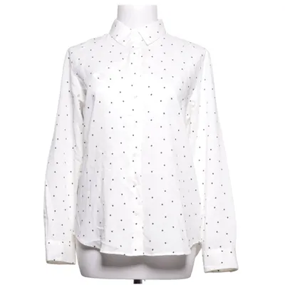 Shirt (Wit, Zwart) van Uniqlo Polyester, Viscose
