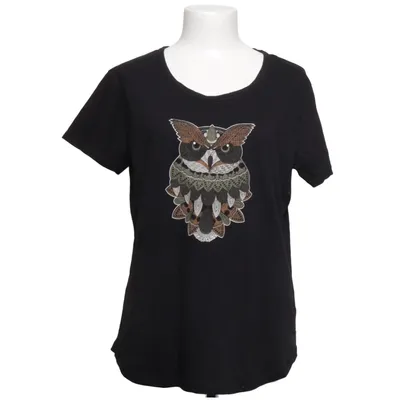 T-shirt (Noir) de Costamani Coton, Polyester