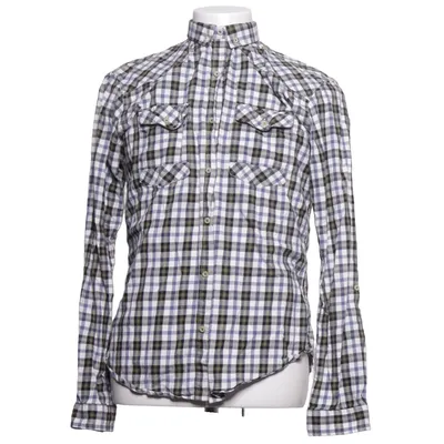 Flanellen overhemd (Blauw, Groen, Wit) van Zara Man Katoen