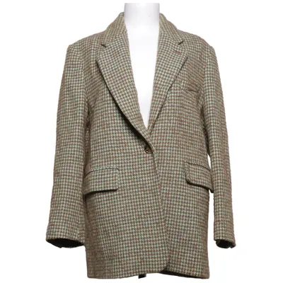 Kavaj (Brun, Grön, Blå) från Mango Akryl, Alpackaull, Bomull, Polyester, Viskos