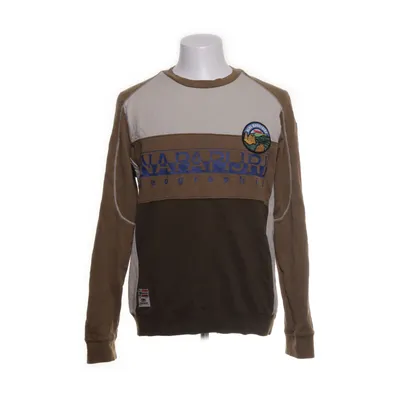 Collegetröja (Brun, Vit) från Napapijri Bomull, Elastan