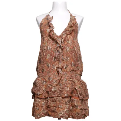 Kjole (Brun, Guld) fra Stradivarius Polyester