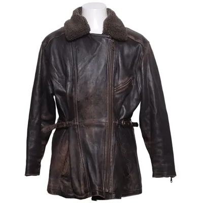 Veste en peau de mouton retournée (Marron) de Woodlands Cuir, Polyester