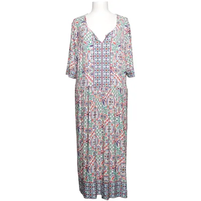 Dress (White, Multicolored) from Pure Female Elastane, Viscose