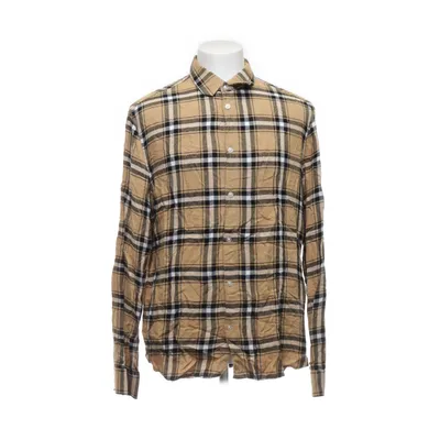 Flannel skjorte (Beige, Flerfarvet) fra H&M Man Viscose