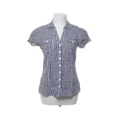 Short sleeve shirt (Blue, White) from Gina Cotton