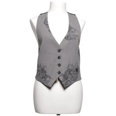 Gilet de costume (Gris, Noir) de John Richmond Acétate, Élasthane, Polyester, Viscose