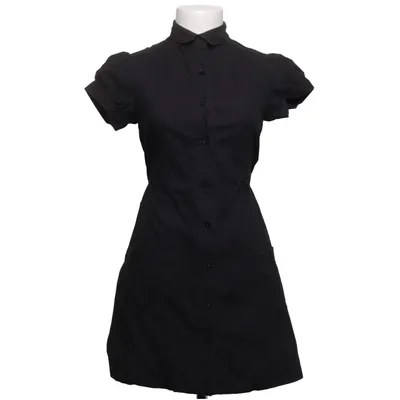 Shirt dress (Black) from Dunderdon Cotton