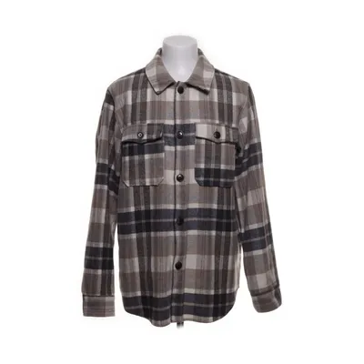 Skjortejakke (Grå, Beige, Hvid) fra Jack & Jones Akryl, Polyamid, Viscose, Uld