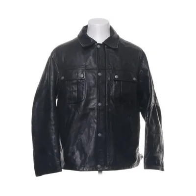 Läderjacka (Svart) från Garrett Skinn, Viskos