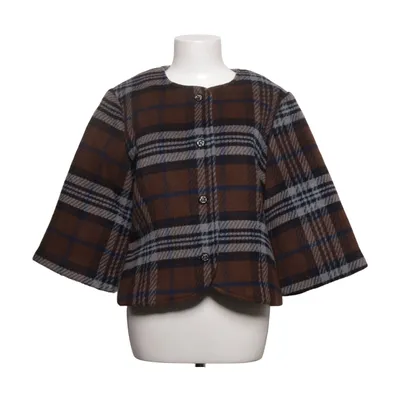 Jacket (Brown, Blue, Gray) from Object Recycled polyester, Wool