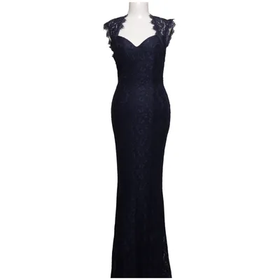 Abendkleid (Blau) von NLY Eve Elasthan, Polyamid, Polyester
