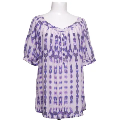 Top (Purple, White) from Velvet Silk