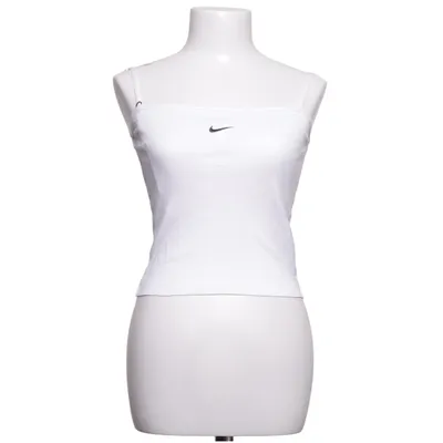 Crop top (Blanc) de Nike Coton, Polyester, Viscose