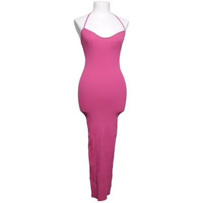 Halterneck-kjole (Pink) fra NA-KD Polyamid, Viscose